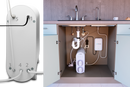 NU Aqua Efficiency Series Tankless 600GPD UV Sterilization Reverse Osmosis System 2:1 Pure To Waste