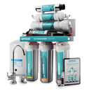 NU Aqua Platinum Series 6 Stage UV Ultraviolet 100GPD RO System with Booster Pump