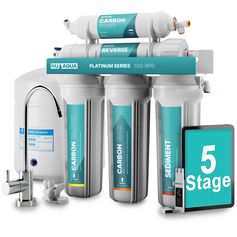 NU Aqua Platinum Series 5 Stage 100GPD RO System