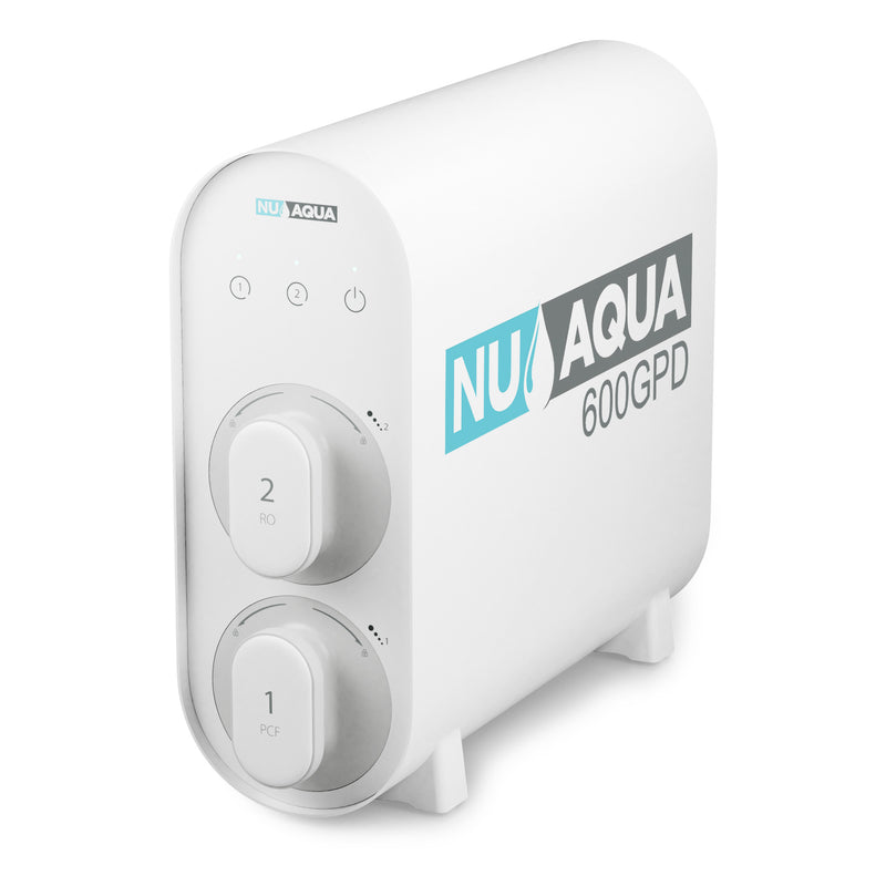 NU Aqua Efficiency Series Tankless 600GPD UV Sterilizer & Alkaline Remineralization Reverse Osmosis System 2:1 Pure To Waste