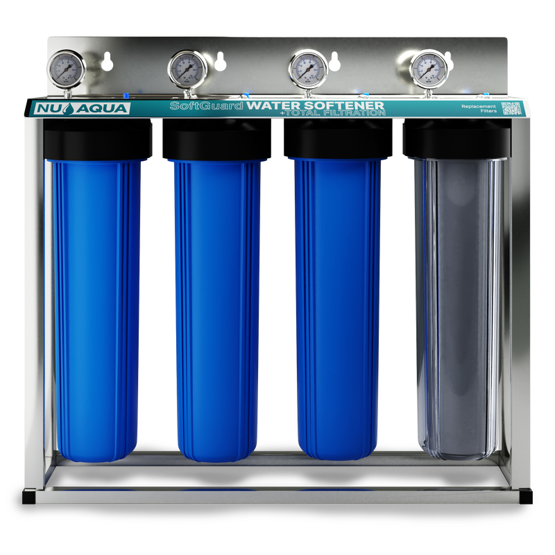 NU Aqua 4 Stage Whole House Salt Free Water Softener With Total Filtration