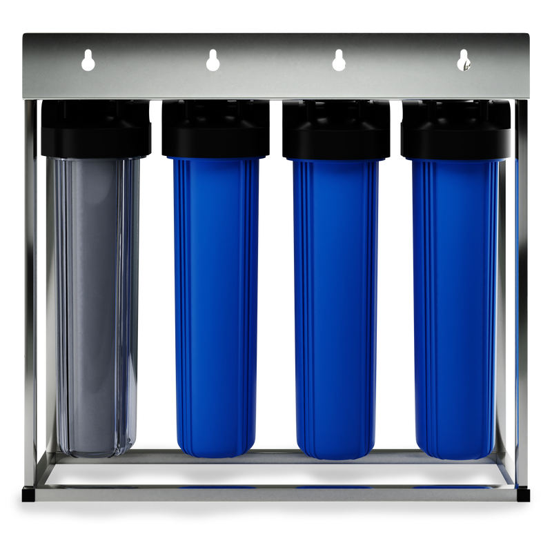 NU Aqua 4 Stage Whole House Salt Free Water Softener With Total Filtration