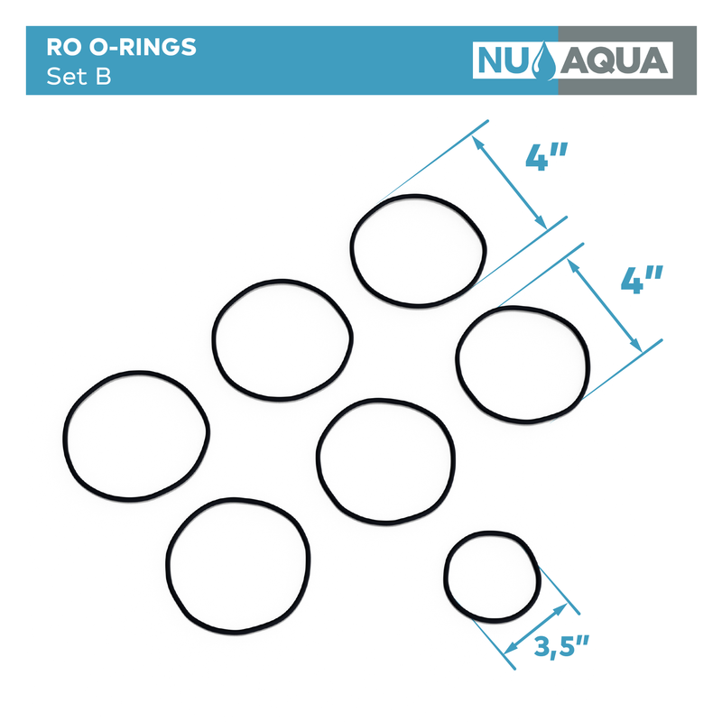 NU Aqua Water Filter System O-Ring Set