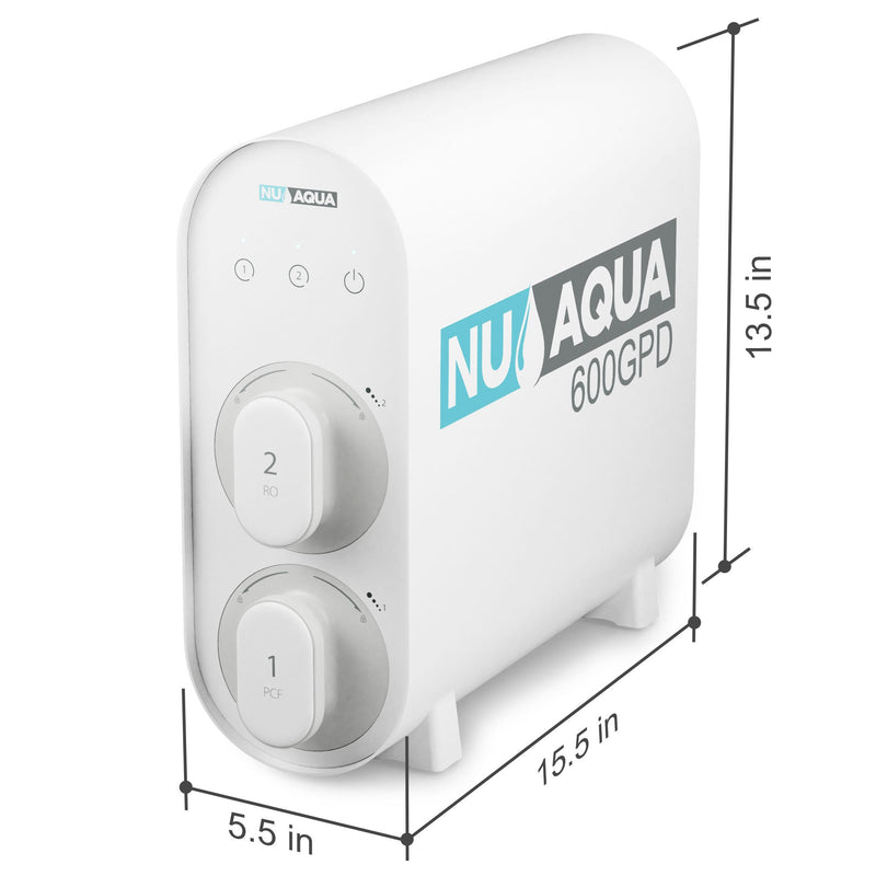 NU Aqua Efficiency Series Tankless 600GPD Reverse Osmosis System 2:1 Pure To Waste