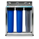Whole Home Water Purifier NU Aqua 3 Stage Whole House Water Filtration System - front of system