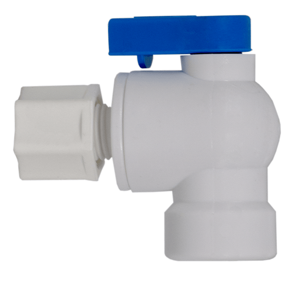 Reverse Osmosis Water Filter Fittings NU Aqua Reverse Osmosis Storage Tank Ball Valve - side profile close up