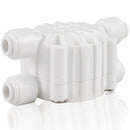 Reverse Osmosis Water Filter Fittings 1/4'' Auto Shut Off Valve  Quick Connect - side profile close up