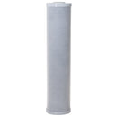 Reverse Osmosis Replacement Water Filters NU Aqua 4.5" x 20" 5 Micron Whole House Carbon Block Filter - side profile close up